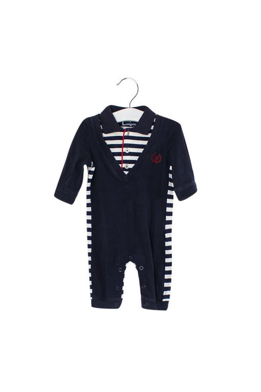 A Navy Long Sleeve Jumpsuits from Nicholas & Bears in size 0-3M for boy. (Front View)