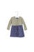 A Grey Long Sleeve Dresses from Toobydoo in size 12-18M for girl. (Front View)