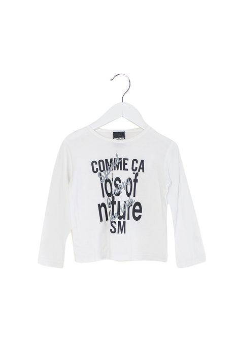 A White Long Sleeve Tops from Comme des Garcons in size 12-18M for boy. (Front View)