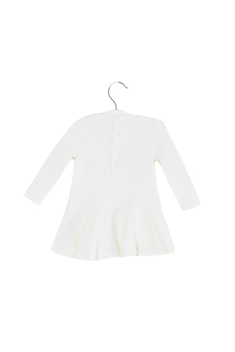 A Ivory Long Sleeve Dresses from Guess in size 6-12M for girl. (Back View)