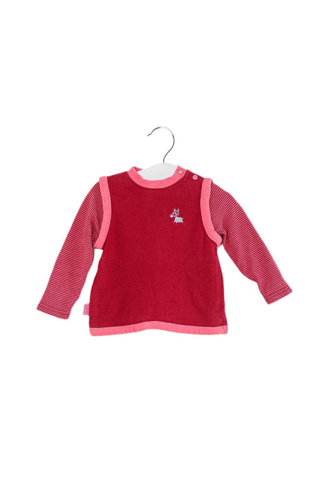 A Pink Long Sleeve Tops from ELLE in size 12-18M for girl. (Front View)