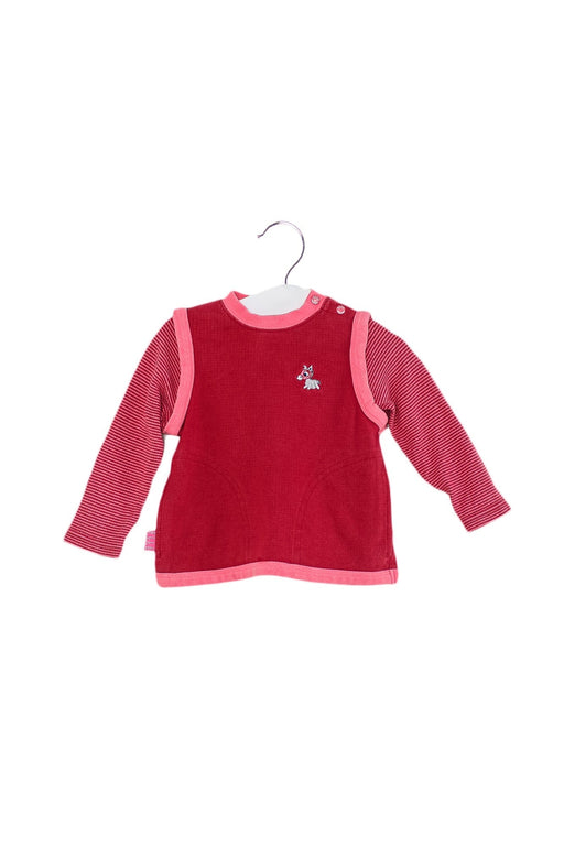 A Pink Long Sleeve Tops from ELLE in size 12-18M for girl. (Front View)
