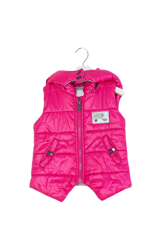 A Pink Outerwear Vests from Diesel in size 4T for girl. (Front View)