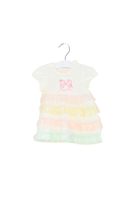 A Ivory Short Sleeve Dresses from Mezzo Piano in size 18-24M for girl. (Front View)
