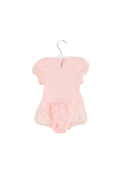 A Pink Short Sleeve Bodysuits from Nicholas & Bears in size 3-6M for girl. (Back View)