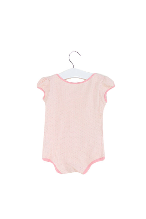 A Pink Short Sleeve Bodysuits from Jill Stuart in size 6-12M for girl. (Back View)