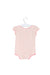 A Pink Short Sleeve Bodysuits from Jill Stuart in size 6-12M for girl. (Back View)