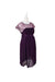 A Purple Short Sleeve Dresses from Seraphine in size M for maternity. (Front View)