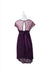 A Purple Short Sleeve Dresses from Seraphine in size M for maternity. (Back View)