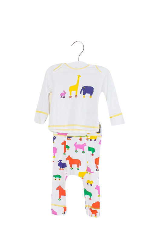 A White Pyjama Sets from Marimekko in size 3-6M for boy. (Front View)
