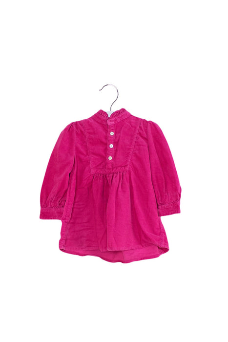 A Pink Long Sleeve Dresses from Ralph Lauren in size 6-12M for girl. (Front View)