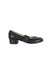 A Black Flats from Agneau in size 7Y for girl. (Back View)