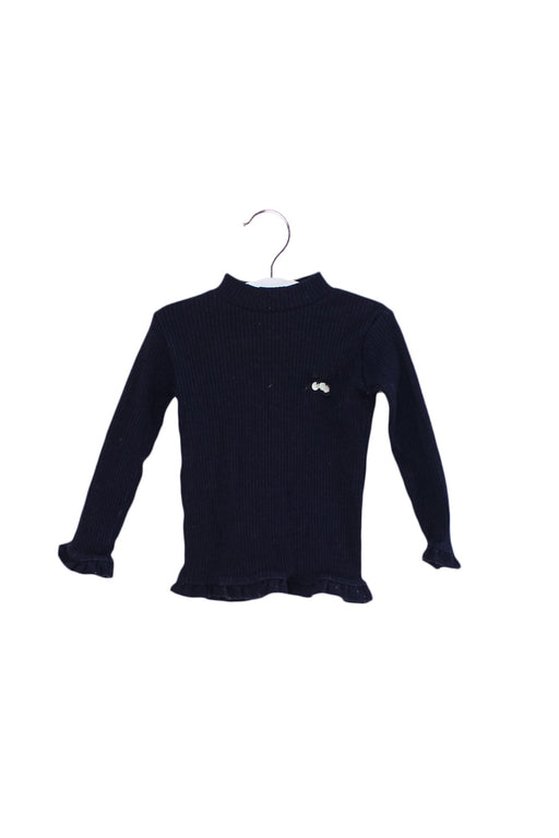 A Navy Knit Sweaters from Tartine et Chocolat in size 12-18M for girl. (Front View)