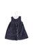 A Grey Sleeveless Dresses from Tartine et Chocolat in size 12-18M for girl. (Back View)