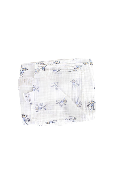 A White Swaddles from Aden & Anais in size O/S for neutral. (Front View)