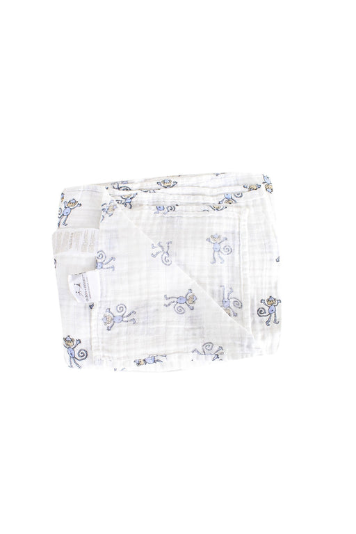 A White Swaddles from Aden & Anais in size O/S for neutral. (Front View)