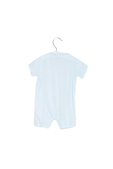 A Blue Short Sleeve Rompers from Chicco in size 6-12M for boy. (Back View)