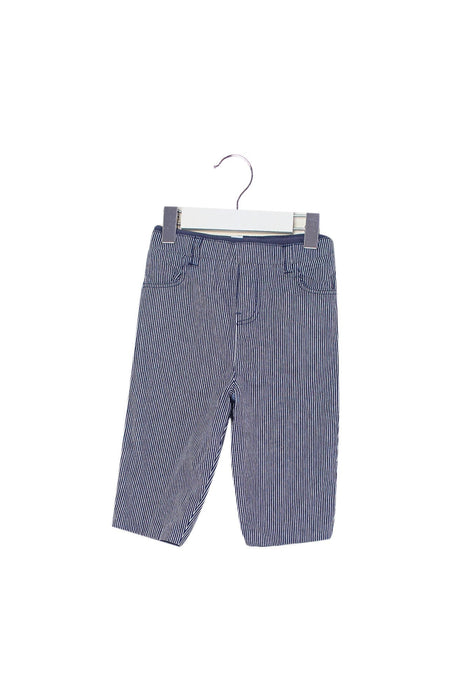 A Navy Casual Pants from The Little White Company in size 6-12M for boy. (Front View)
