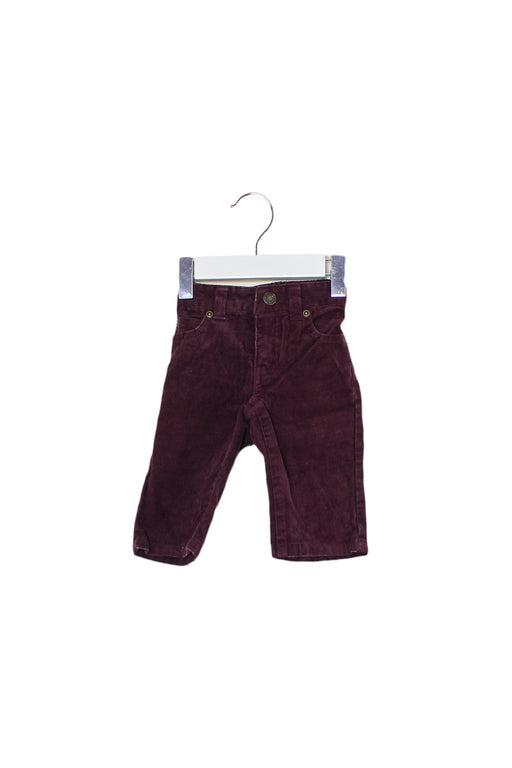 A Purple Casual Pants from Janie & Jack in size 3-6M for boy. (Front View)