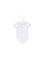 A White Short Sleeve Bodysuits from Janie & Jack in size 0-3M for girl. (Front View)