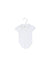 A White Short Sleeve Bodysuits from Janie & Jack in size 0-3M for girl. (Front View)
