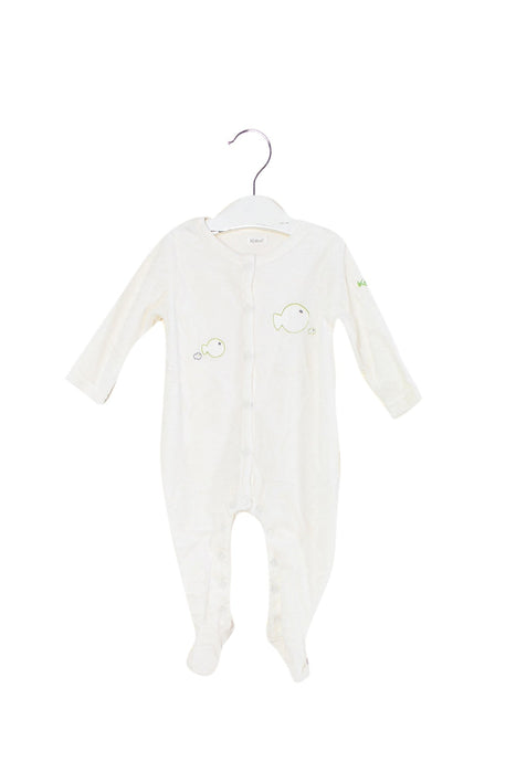A White Long Sleeve Jumpsuits from Kaloo in size 6-12M for girl. (Front View)