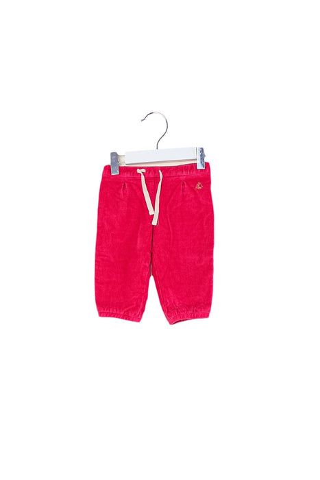 A Pink Casual Pants from Petit Bateau in size 3-6M for girl. (Front View)
