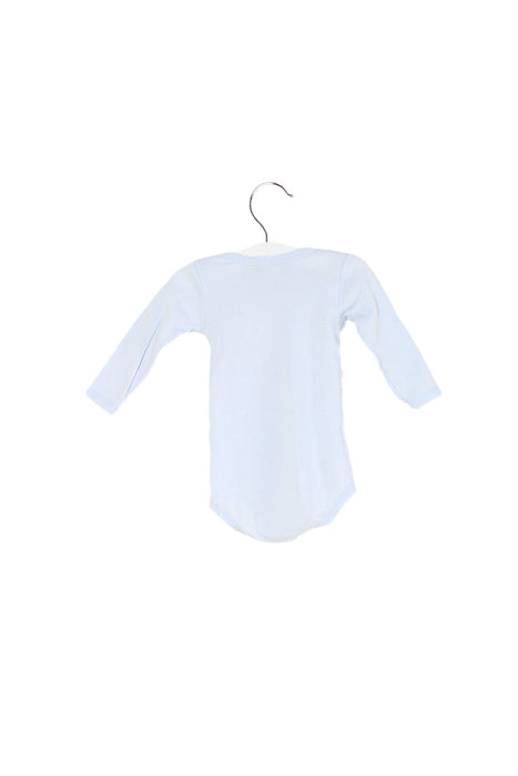 A Blue Long Sleeve Bodysuits from Petit Bateau in size 3-6M for boy. (Back View)