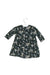 A Green Long Sleeve Dresses from Petit Bateau in size 3-6M for girl. (Back View)