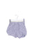 A Navy Shorts from Lola Palacios in size 3-6M for girl. (Front View)