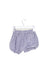 A Navy Shorts from Lola Palacios in size 3-6M for girl. (Back View)