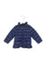 A Navy Puffer/Quilted Jackets from Nicholas & Bears in size 2T for girl. (Front View)