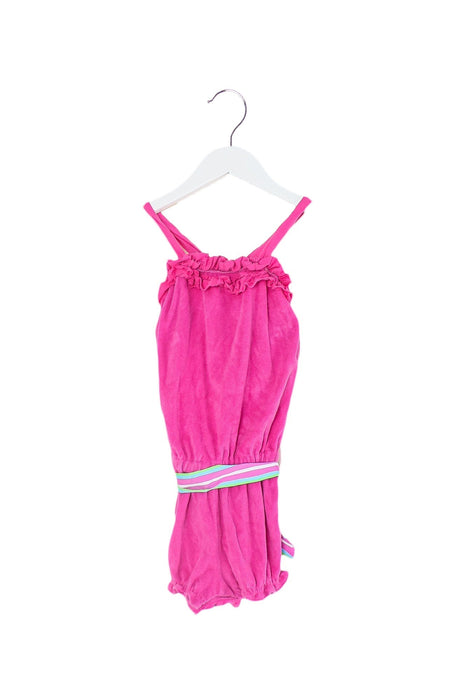 A Pink Sleeveless Rompers from Ralph Lauren in size 2T for girl. (Front View)