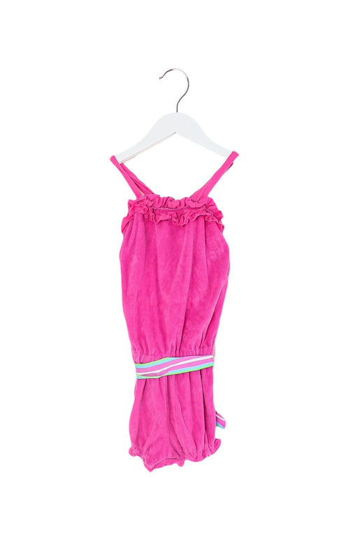 A Pink Sleeveless Rompers from Ralph Lauren in size 2T for girl. (Front View)