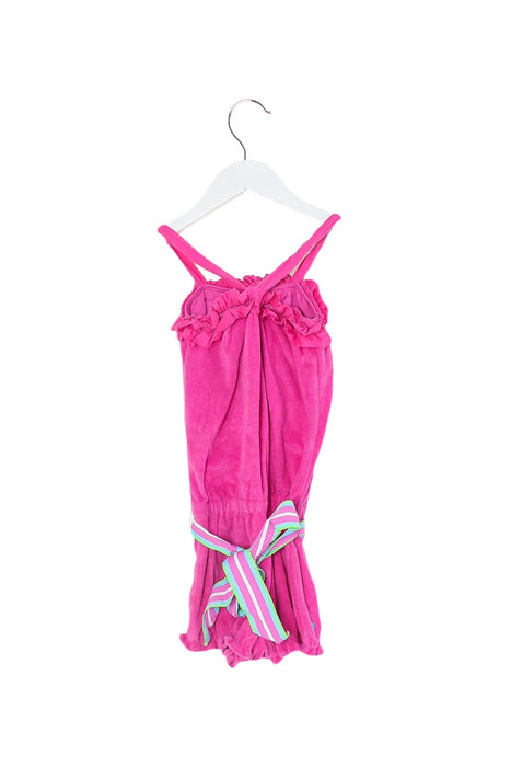 A Pink Sleeveless Rompers from Ralph Lauren in size 2T for girl. (Back View)