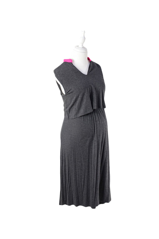 A Grey Sleeveless Dresses from Dote in size S for maternity. (Front View)
