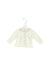 A White Lightweight Jackets from Bijoux and Bee in size 12-18M for girl. (Front View)