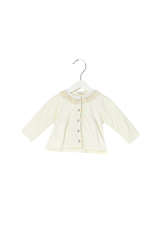 A White Lightweight Jackets from Bijoux and Bee in size 12-18M for girl. (Front View)