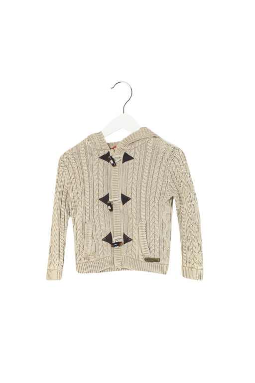 A Beige Cardigans from Burberry in size 2T for girl. (Front View)