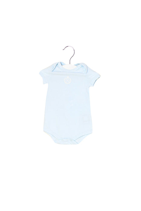 A Blue Short Sleeve Bodysuits from Dolce & Gabbana in size 3-6M for boy. (Front View)