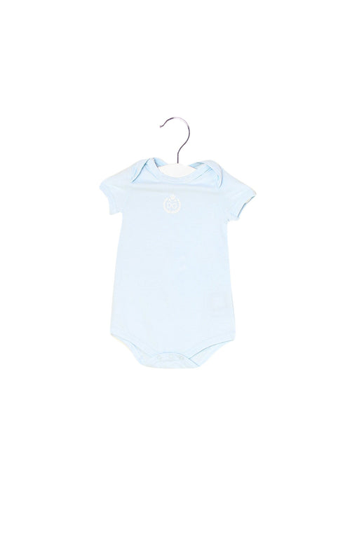 A Blue Short Sleeve Bodysuits from Dolce & Gabbana in size 3-6M for boy. (Front View)