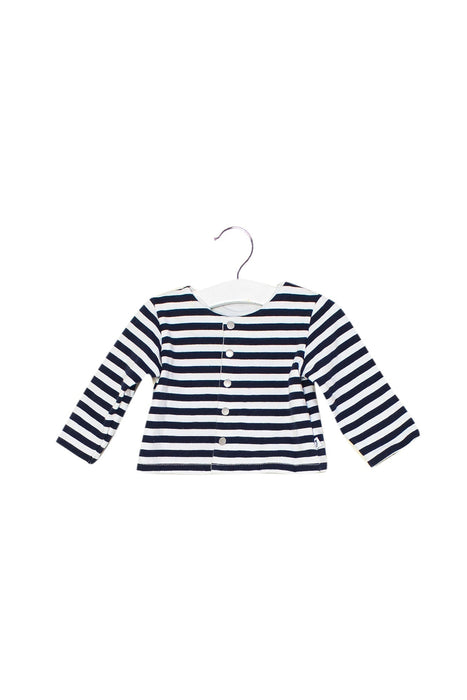 A Navy Cardigans from Jacadi in size 3-6M for neutral. (Front View)