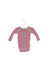 A Red Long Sleeve Bodysuits from Petit Bateau in size 3-6M for girl. (Front View)