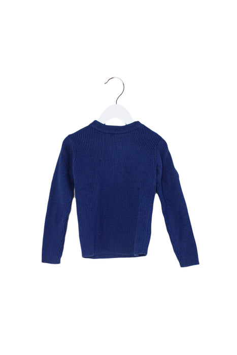 A Blue Knit Sweaters from Jacadi in size 4T for boy. (Front View)