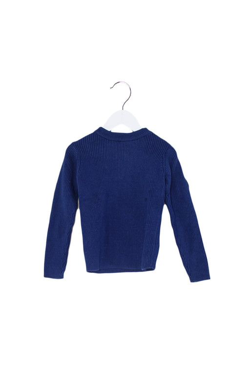A Blue Knit Sweaters from Jacadi in size 4T for boy. (Front View)