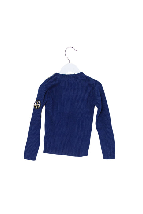 A Blue Knit Sweaters from Jacadi in size 4T for boy. (Back View)