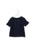 A Navy Cardigans from Jacadi in size 6T for girl. (Front View)