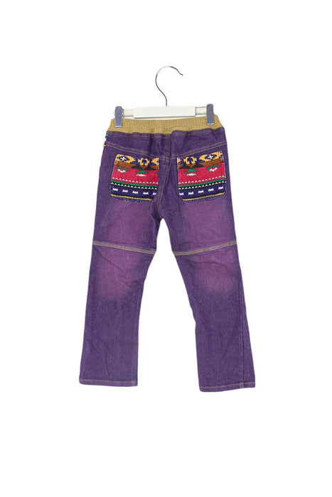 A Purple Casual Pants from Ragmart in size 5T for girl. (Back View)