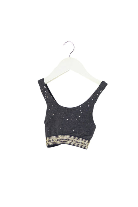 A Grey Active Tops from IKKS in size 4T for girl. (Back View)