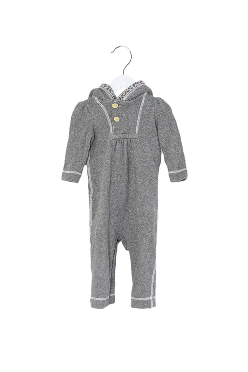 A Grey Long Sleeve Jumpsuits from Ralph Lauren in size 6-12M for girl. (Front View)